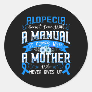 ALOPECIA enthält kein Handbuch, das es enthält Runder Aufkleber