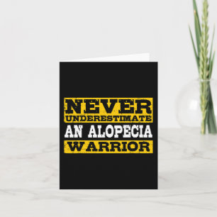 Alopecia-Krieger Unterstützen Haarverlust-Bewussts Karte