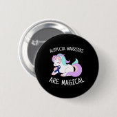 Alopecia Kriegergeschenk Button (Vorne & Hinten)