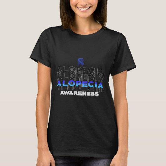 Alopecia Sensibilisierung Haarausfall Krieger Sieg T-Shirt (Vorderseite)