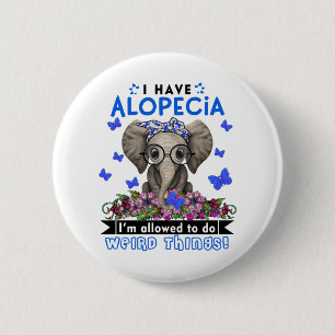 Alopecia Sensibilisierung Monat Band Geschenke Button