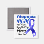 Alopecia Sensibilisierung Monat Band Geschenke Magnet (Vorderseite/Rückseite)