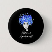 Alopecia Sensibilisierung Schmetterlinge Geschenk Button (Vorderseite)