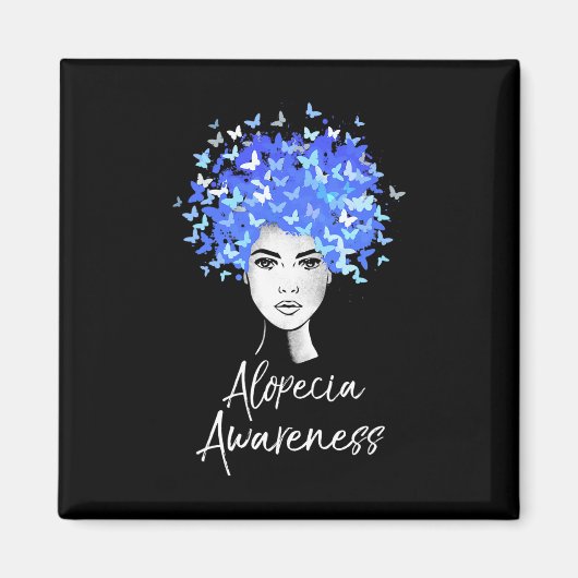 Alopecia Sensibilisierung Schmetterlinge Geschenk Magnet (Vorne)