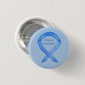 Alopecia Sensibilisierungskampagne Bon Custom Art  Button (Vorne & Hinten)