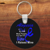 Alopecia Sensibilisierungskampagne Vater Unterstüt Schlüsselanhänger (Vorderseite)