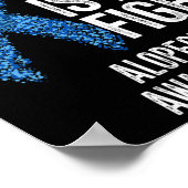 Alopezie Areata Ihr Kampf ist mein Kampf Alopezie  Poster (Ecke)