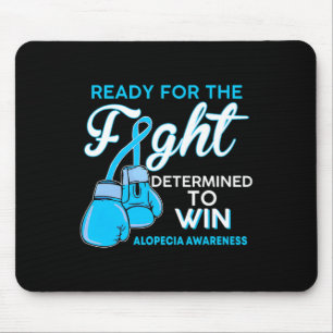 Alopezie Awareness Blue Butterfly bekämpfen Mousepad