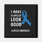 Alopezie Bewusstsein 1 Magnet (Vorne)