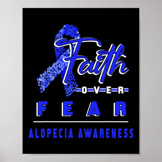 Alopezie Bewusstsein Der Glaube begegnet immer Ang Poster (Vorne)