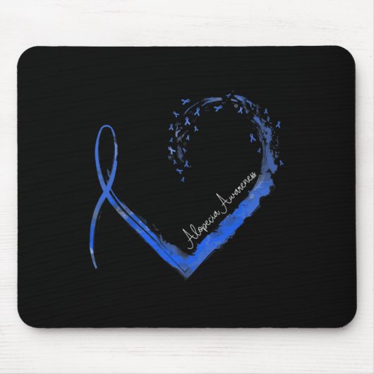 Alopezie Bewusstsein des Herzens 1 Mousepad (Vorne)