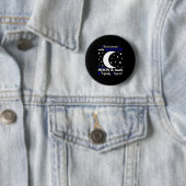 Alopezie Bewusstsein Dunkle blaue Ribbon Haarausfa Button (Beispiel)