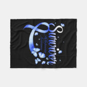 Alopezie Bewusstsein Fleecedecke (Vorderseite (Horizontal))