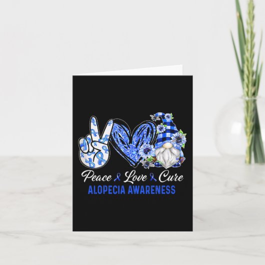 Alopezie Bewusstsein Frieden Liebe Heilung Genom Karte (Vorderseite)