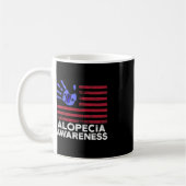 Alopezie Bewusstsein Haar Verlust Krieger Kopplung Kaffeetasse (Links)