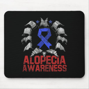 Alopezie Bewusstsein Haar Verlust Krieger Lebendig Mousepad