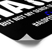 Alopezie Bewusstsein Haar Verlust Krieger Überlebe Poster (Ecke)