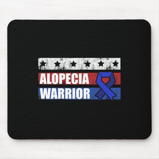 Alopezie Bewusstsein Haarausfall Krieger Kümmre Su Mousepad (Vorne)