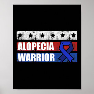 Alopezie Bewusstsein Haarausfall Krieger Kümmre Su Poster