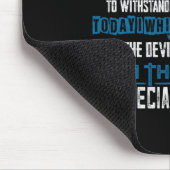 Alopezie Bewusstsein Ich bin der Sturmteufel Mousepad (Ecke)