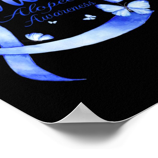 Alopezie Bewusstsein Poster (Ecke)