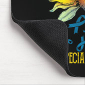 Alopezie Bewusstsein Sonnenblume Mousepad (Ecke)