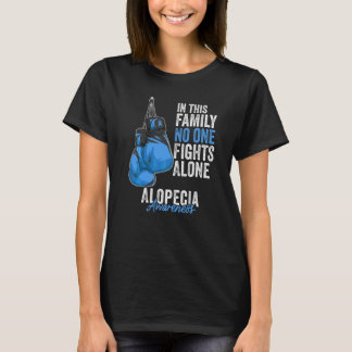 Alopezie-Bewusstseinsmonats-Handschuhe Dunkle Blau T-Shirt