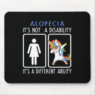 Alopezie Es ist keine Behindertenunterstützung Alo Mousepad