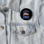 Alopezie Ich kann seltsame Dinge tun Button (Beispiel)