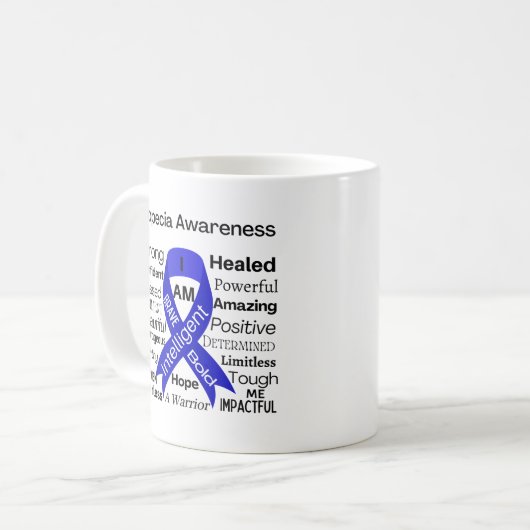 Alopezie Inspirative Tasse (Vorderseite Links)