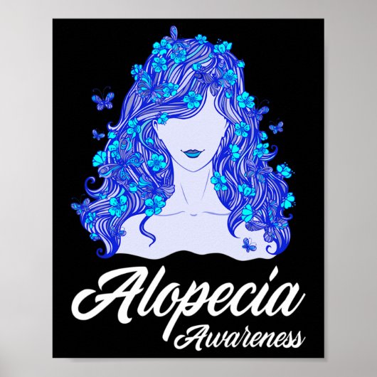 Alopezie Krieger Haarausfall Krieger Alopecia Awar Poster (Vorne)
