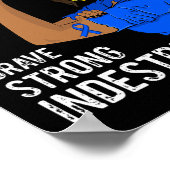 Alopezie Krieger unstrukturierbare Überlebenschärf Poster (Ecke)