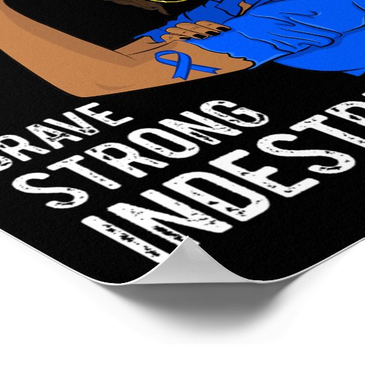 Alopezie Krieger unstrukturierbare Überlebenschärf Poster (Ecke)