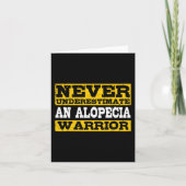 Alopezie Krieger unterstützen Haarausfall Bewussts Karte (Vorderseite)