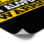 Alopezie Krieger unterstützen Haarausfall Bewussts Poster (Ecke)