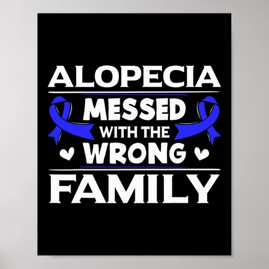 Alopezie mit dem falschen Haarausfall für die Fami Poster (Vorne)