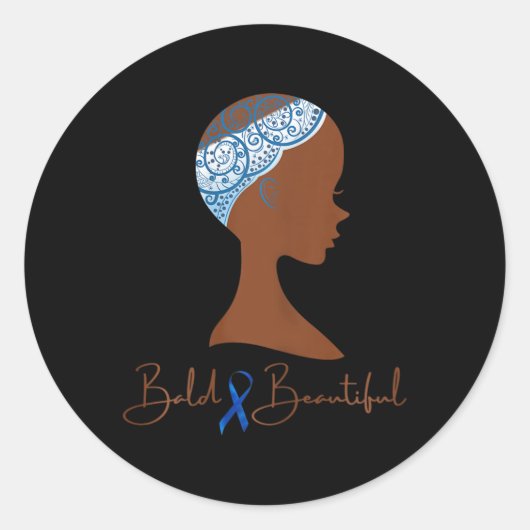 Alopezie Sensibilisierung 12 Runder Aufkleber (Vorderseite)