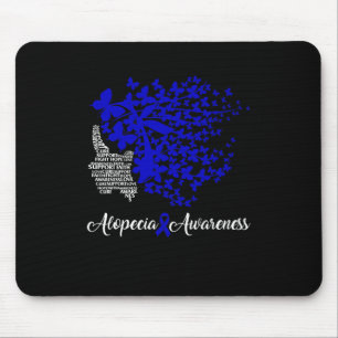 Alopezie Sensibilisierung Blauer Ribbon Haarausfal Mousepad