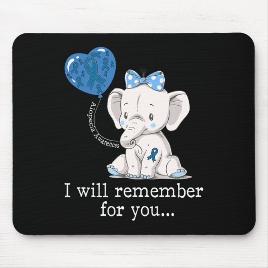 Alopezie Sensibilisierung Elefant 1 Mousepad (Vorne)