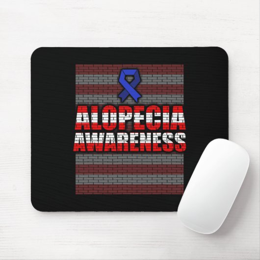 Alopezie Sensibilisierung für Haarausfall Krieger Mousepad (Mit Mouse)