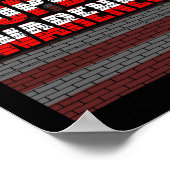 Alopezie Sensibilisierung für Haarausfall Krieger Poster (Ecke)