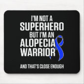 Alopezie Sensibilisierung Haarausfall Krieger Held Mousepad (Vorne)