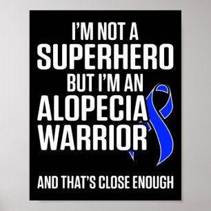 Alopezie Sensibilisierung Haarausfall Krieger Held Poster