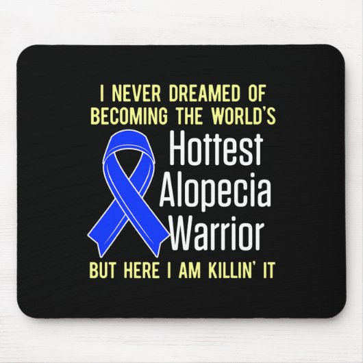 Alopezie Sensibilisierung Haarausfall Krieger Hitz Mousepad (Vorne)