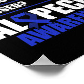 Alopezie Sensibilisierung Haarausfall Krieger kämp Poster (Ecke)