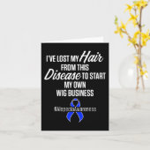 Alopezie Sensibilisierung Haarausfall Krieger Wig  Karte (Gelbe Blume)