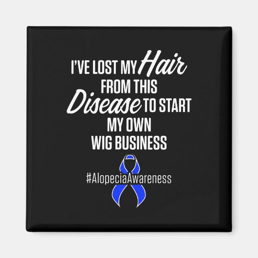 Alopezie Sensibilisierung Haarausfall Krieger Wig  Magnet (Vorne)