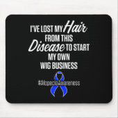 Alopezie Sensibilisierung Haarausfall Krieger Wig Mousepad (Vorne)