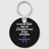 Alopezie Sensibilisierung Haarausfall Krieger Wig Schlüsselanhänger (Vorderseite)