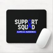 Alopezie Sensibilisierung Unterstützung Squad Blue Mousepad (Mit Mouse)